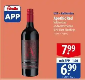 Famila Nord Ost Apothic Red Angebot