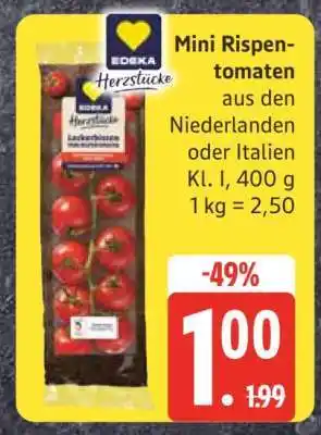 Edeka Mini-Rispentomaten Angebot