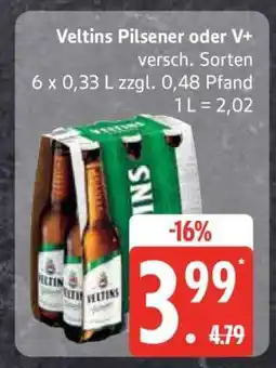 Edeka Veltins Pilsener oder V+ Angebot