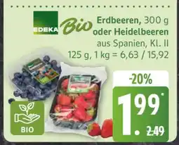 Edeka Erdbeeren oder Heidelbeeren Angebot