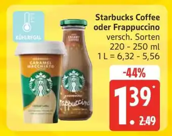 Edeka Starbucks Coffee oder Frappuccino Angebot
