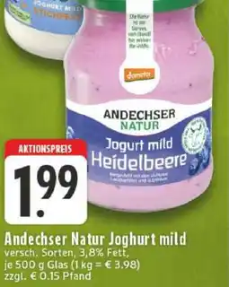Edeka Andechser Natur Joghurt mild Angebot