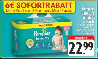 Edeka Pampers baby-dry Maxi Pack Angebot