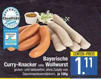 Edeka Bayerische Curry-Knacker oder Wollwurst Angebot