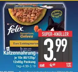 Edeka Katzennahrung Felix Sensations Gelees Angebot