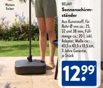 Aldi Süd BELAVI Sonnenschirmständer Angebot