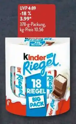 Aldi Süd KINDER Riegel Angebot