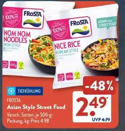 Aldi Süd FROSTA Asian Style Street Food Angebot
