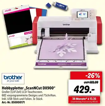 Lidl Brother Hobbyplotter ScanNCut DX900 Angebot
