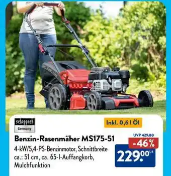 Aldi Süd Benzin-Rasenmäher MS175-51 Angebot