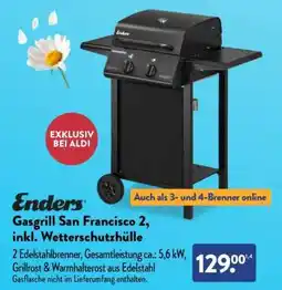 Aldi Nord Gasgrill San Francisco 2, inkl. Wetterschutzhülle Angebot