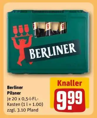 REWE BERLINER Pilsner Angebot