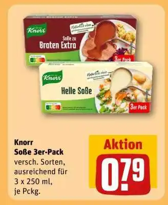 REWE Knorr Soße 3er-Pack Angebot