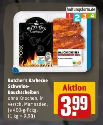 REWE Butcher’s Barbecue Schweine-Bauchscheiben Angebot