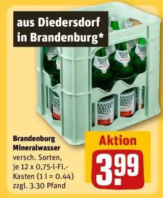 REWE Brandenburg Mineralwasser Angebot