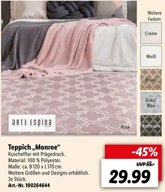 Lidl Teppich Monroe Angebot