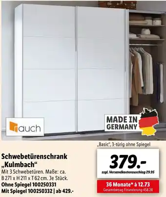 Lidl Schwebetürenschrank Kulmbach Angebot