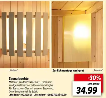 Lidl Saunaleuchte Angebot