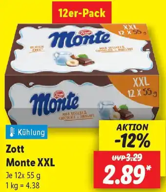 Lidl Zott Monte XXL Angebot