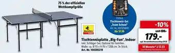 Lidl Tischtennisplatte Big Fun Indoor Angebot