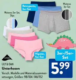 Aldi Süd LILY & DAN Unterhosen Angebot