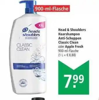 Marktkauf Head & Shoulders Haarshampoo Anti Schuppen Classic Clean Oder Apple Fresh Angebot