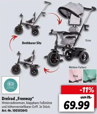 Lidl Dreirad Freeway Angebot