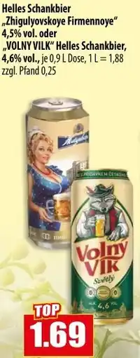 Mix Markt Helles Schankbier ,,Zhigulyovskoye Firmennoye" Angebot