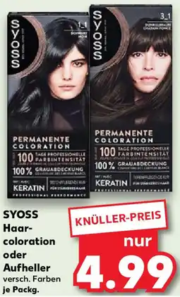 Kaufland SYOSS Haarcoloration oder Aufheller Angebot