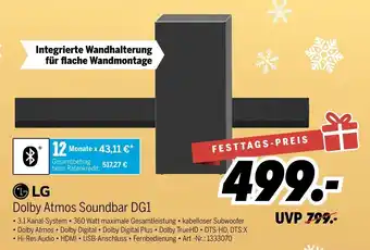 MEDIMAX LG Dolby Atmos Soundbar DG1 Angebot