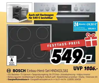 MEDIMAX Bosch Einbau Herd segt HND411LS61 Angebot