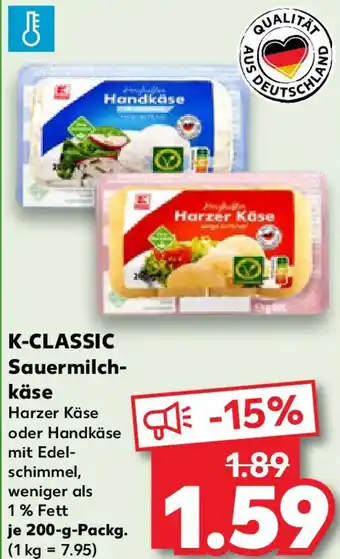 Kaufland K-CLASSIC Sauermilchkäse Angebot