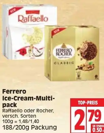 Edeka Ferrero Ice Cream Multipack 188/200g Angebot