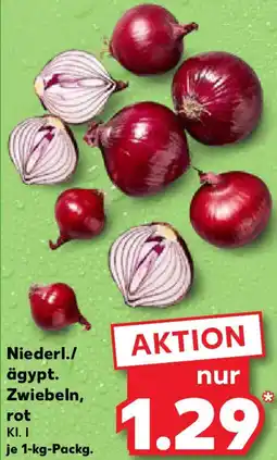 Kaufland Niederl./ ägypt. Zwiebeln, rot Angebot