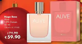 Travel Free Hugo Boss Alive EdPS Damen 50ml Angebot