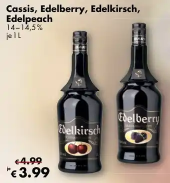 Travel Free Cassis, Edelberry, Edelkirsch oder Edelpeach 1L Angebot