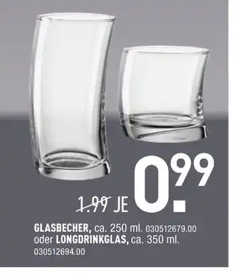 Möbel Wallach Glasbecher oder longdrinkglas Angebot