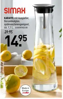 Möbel Wallach Simax karaffe Angebot