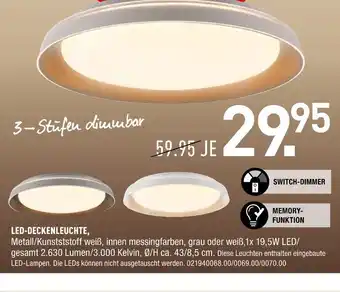 Möbel Wallach Led-deckenleuchte Angebot