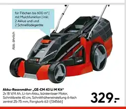Hellweg Akku-rasenmäher „ge-cm 43 li m kit“ Angebot
