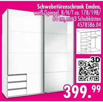 Möbel Boss Schwebetürenschrank emden Angebot