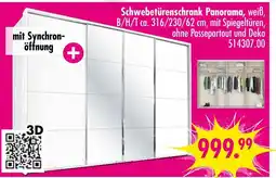 Möbel Boss Schwebetürenschrank panorama Angebot
