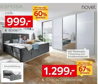 XXXLutz Esposa oder novel boxbett oder schwebetürenschrank Angebot