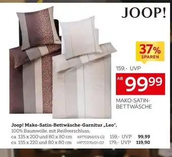 XXXLutz Joop! mako-satin-bettwäsche-garnitur „leo“ Angebot