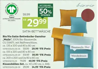 XXXLutz Bio:vio satin-bettwäsche-garnitur „walle“ Angebot