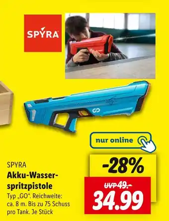 Lidl Spyra akku-wasserspritzpistole Angebot