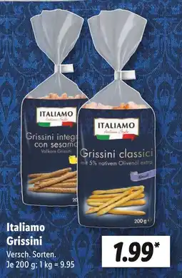 Lidl Italiamo grissini integrali con sesamo oder grissini classici Angebot