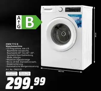 MediaMarkt Ok owm 7112 b waschmaschine Angebot