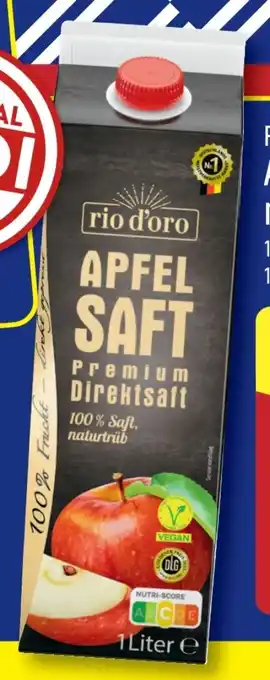 Aldi Nord rio d'oro Apfelsaft Angebot