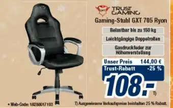 Expert Bening Trust Gaming Gaming-Stuhl GXT 705 Ryon Angebot